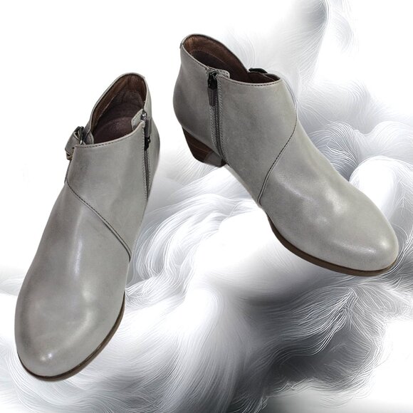 Dansko Darbie Anline Stone Grey Buckle Detail Ankle Shootie, Size 40,  US 9.5-10 - Picture 7 of 12